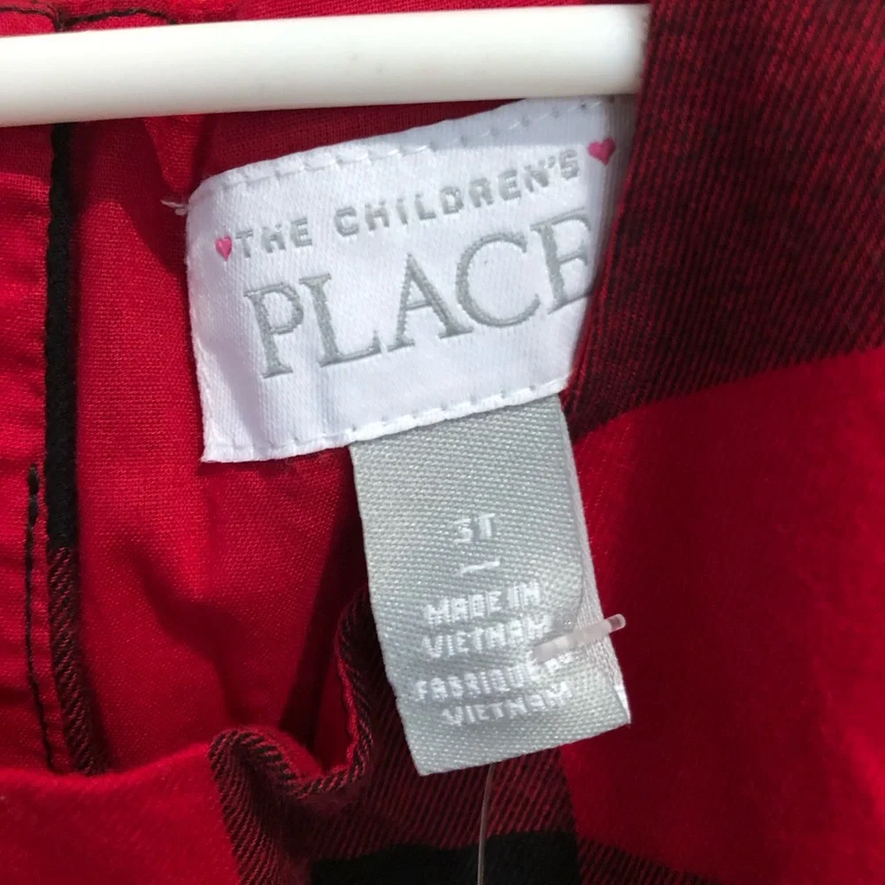 Toddler Girls Buffalo Plaid Dress -The Children’s Place - 3t